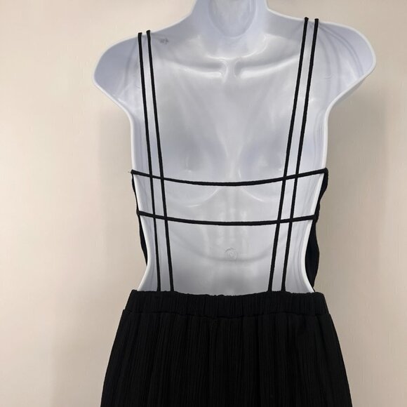 LULUS Women's Backless Black Maxi Dress S - Picture 4 of 7